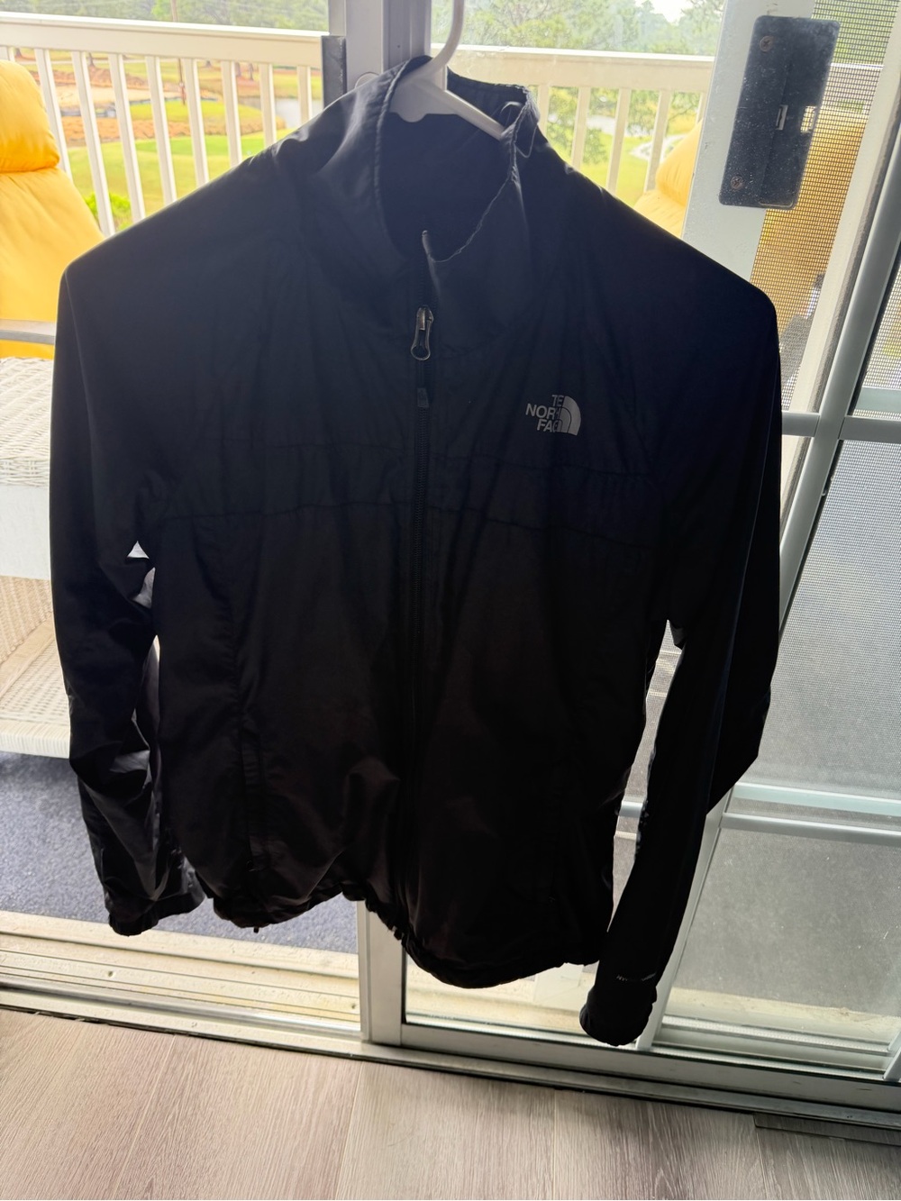The North Face Black Puffer Jacket with White Logo